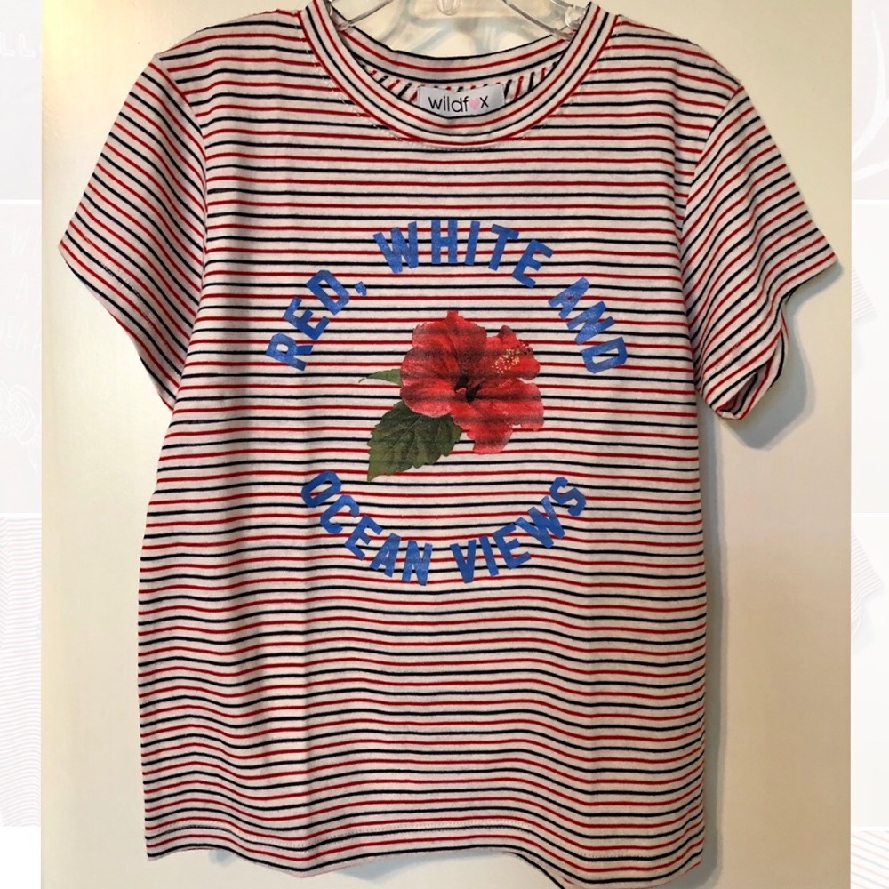 NWT WILDFOX Kids’ “Ocean Views” Tourist Crew